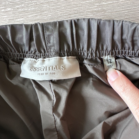 Essentials Fear Of God Youth Running Shorts | 12 | Gray - Picture 4 of 5